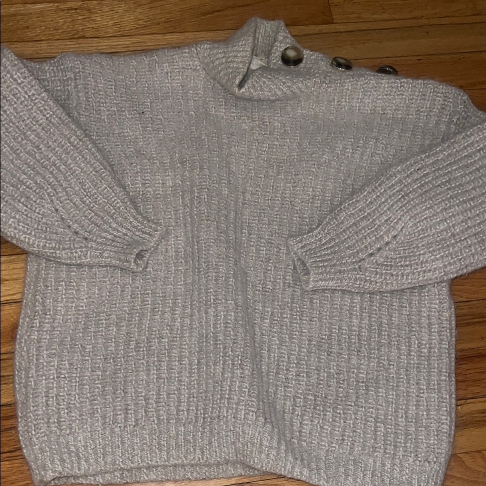 Sezane jumper beige sweater size XS French girl top